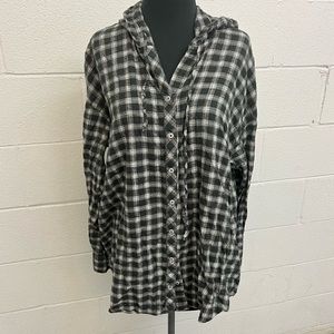 Aerie hooded flannel